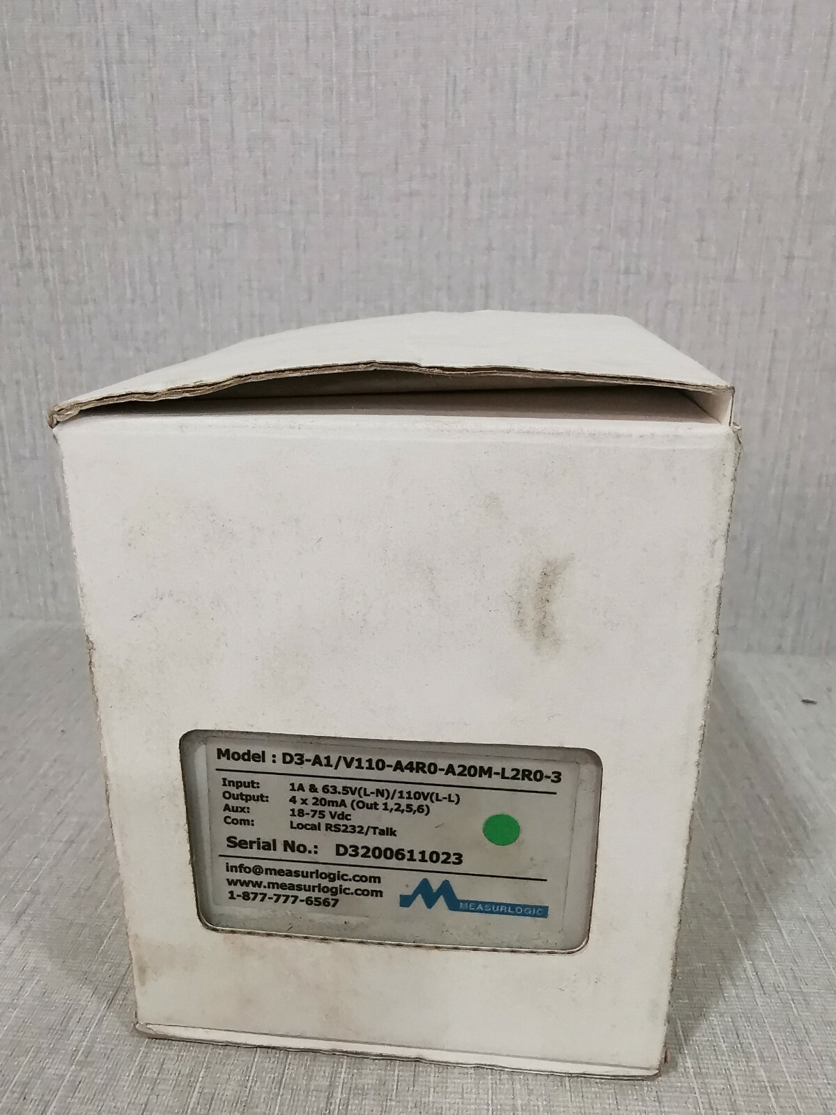 Measurlogic DTS 300 Measurlogic DTS 300 D3-A1/V110-A4R0-A20M-L2R0-3 6