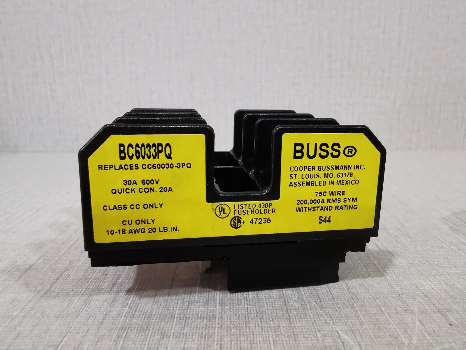 EATON Cutler-Hammer C350KC63 EATON Cutler-Hammer C350KC63 TOP MOUNTED FUSE BLOCK 3