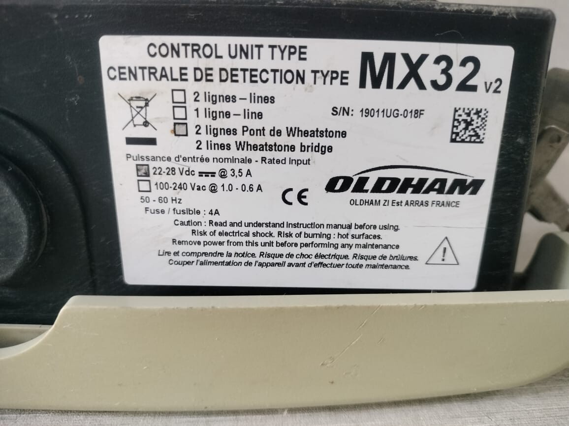 Oldham TYPE-22 OLDHAM MX32 GAS CONTROL UNIT TYPE 22-28VDC 3,5A 9