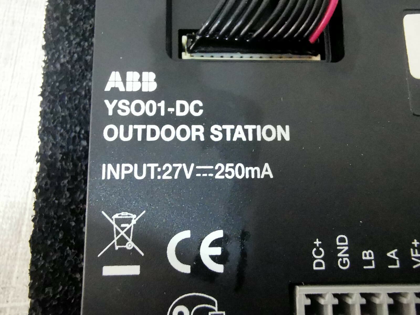 ABB YSO01-DC ABB YSO01-DC OUTDOOR STATION 2TMA010010N00001 WITH FHILTY BOX 3