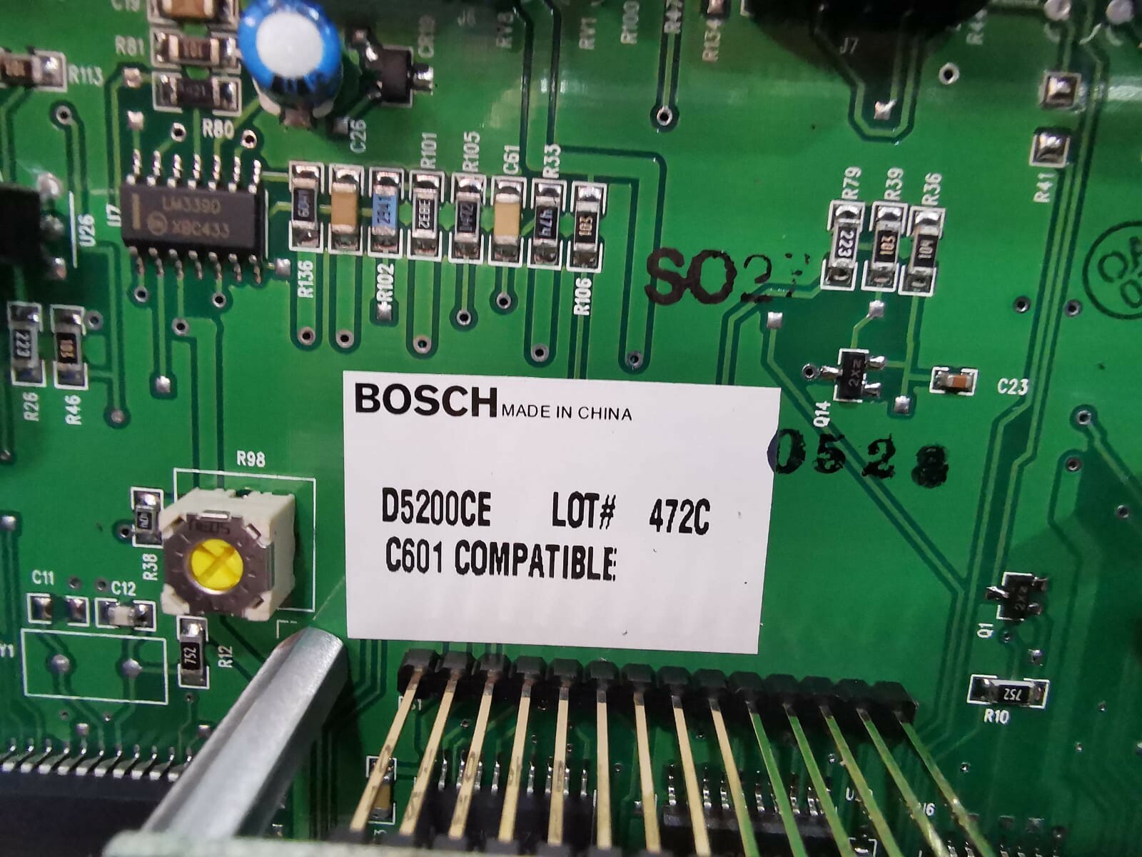 Bosch D5200CE BOSCH D5200CE PROGRAMMER 3