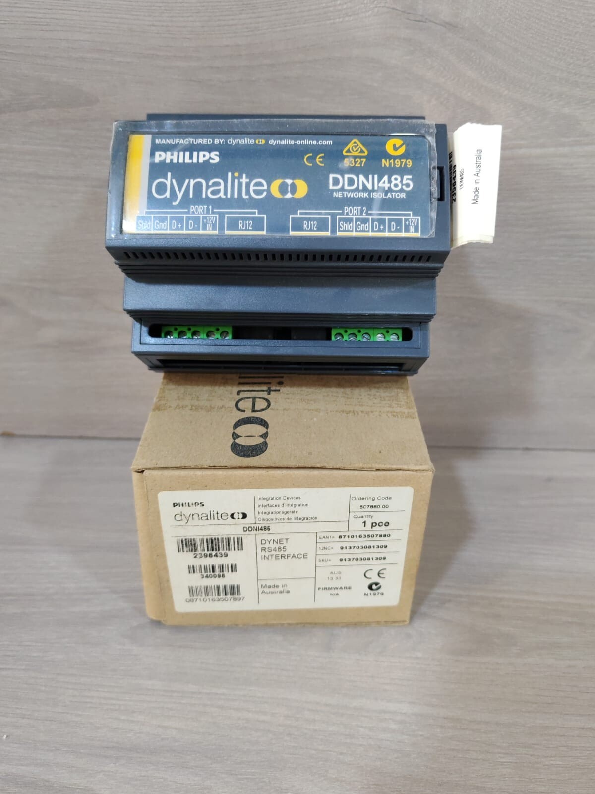 Philips Dynalite DDNI485 PHILIPS DYNALITE DDNI485 DYNET RS485 INTERFACE NETWORK ISOLATOR -WITH FHILTY BOX 2