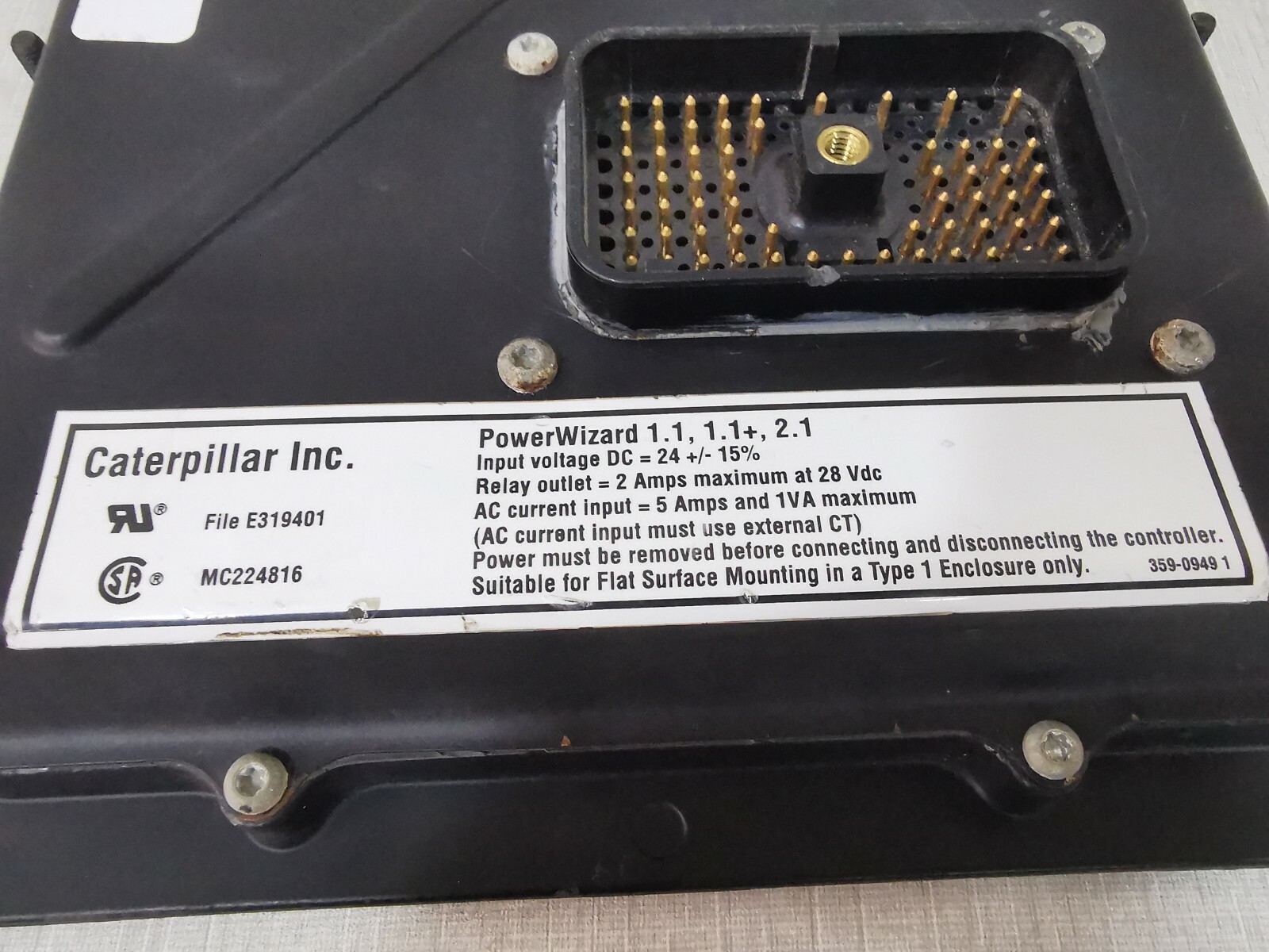 Caterpillar 350-5851-01 Caterpillar OLYMPIAN PowerWizard 1.1,1.1+,2.1 Control Panel 350-5851-01 4
