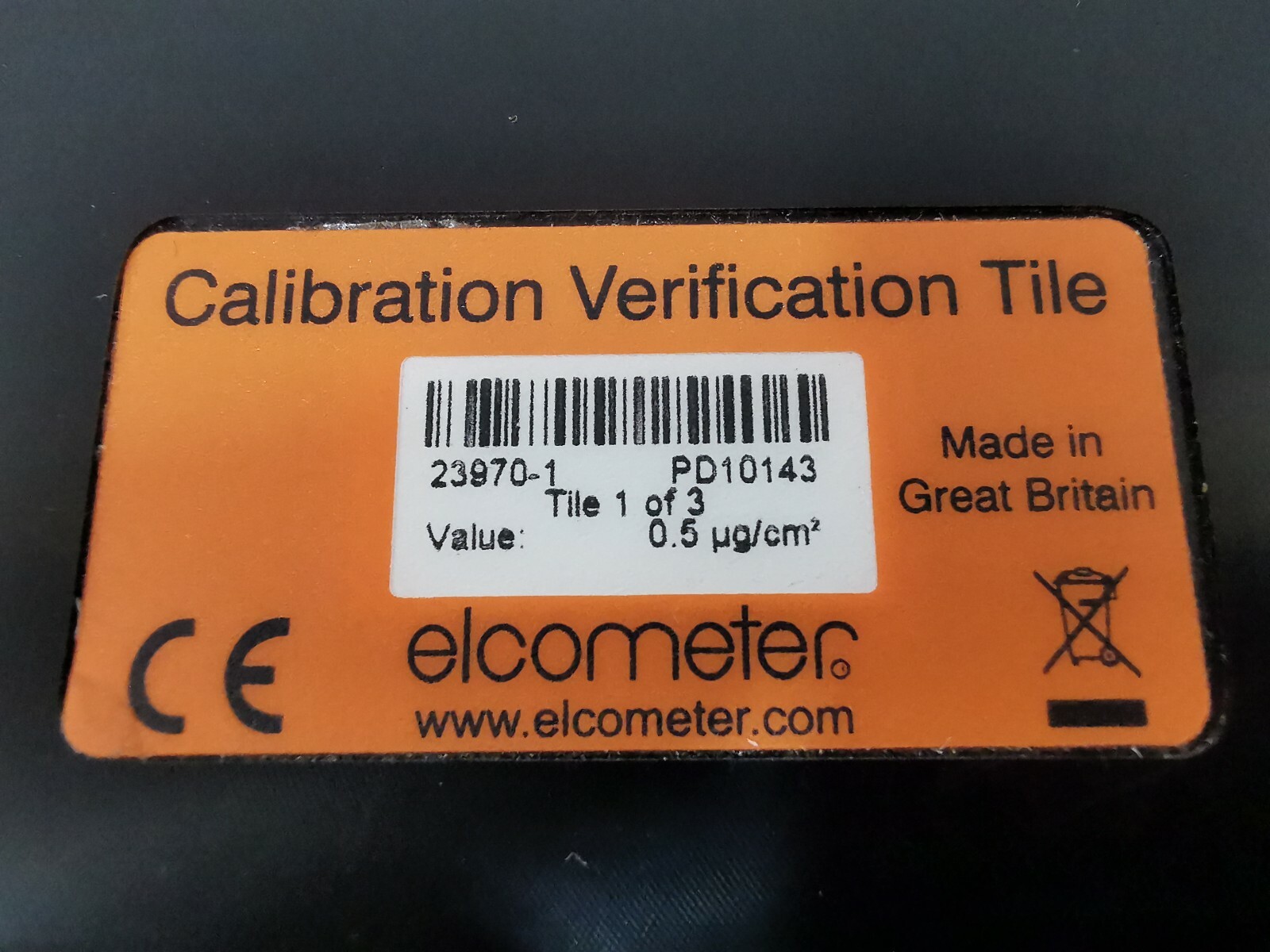 Elcometer ELCOMETER-130 CALIBRATION VERIFICATION TILES SET OF 2 FOR ELCOMETER 130 SALT CONTAMINATION 4