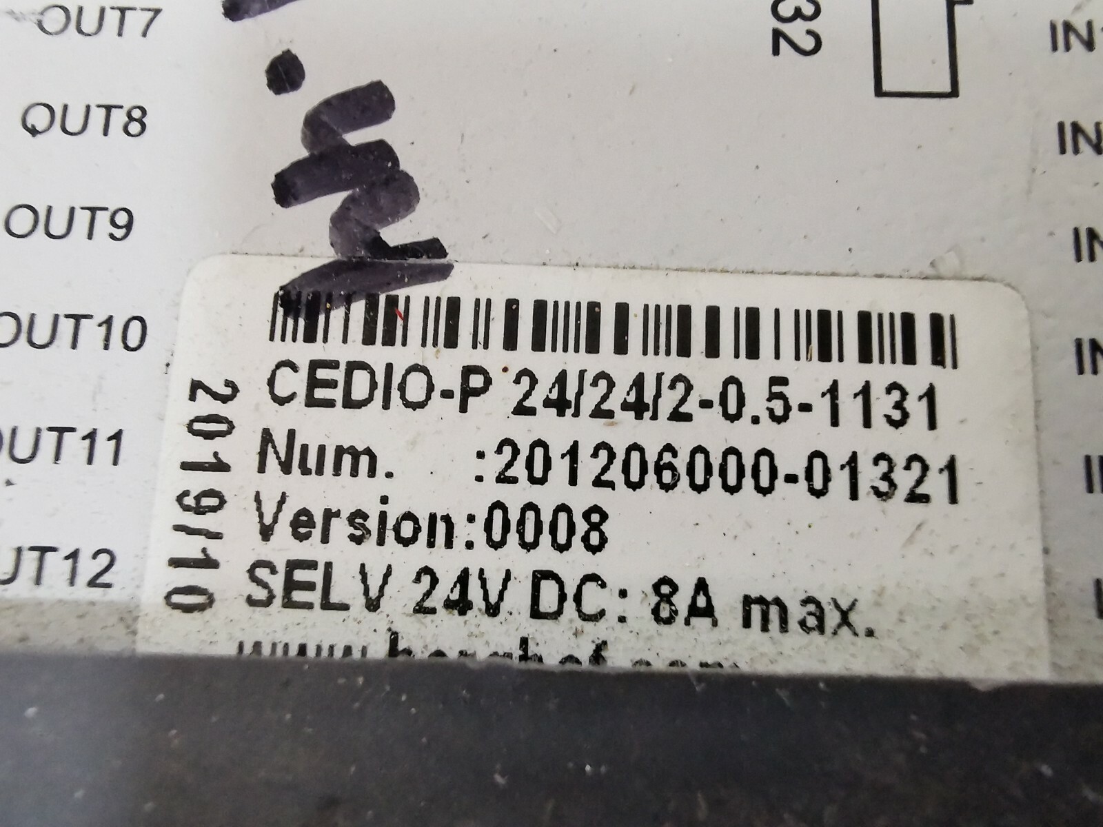 CANtrol CEDIO-P 24/24/2-0.5-1131 CANtrol 2C3790L04-LT PLC CONTROLLER CEDIO-P 24/24/2-0.5-1131 2