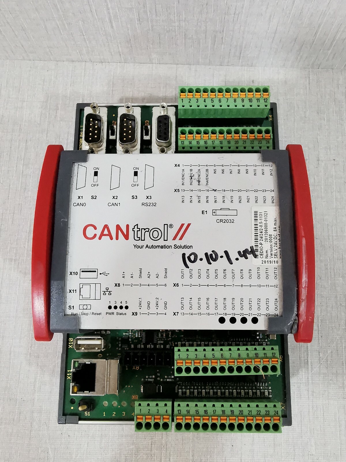 CANtrol CEDIO-P 24/24/2-0.5-1131 CANtrol 2C3790L04-LT PLC CONTROLLER CEDIO-P 24/24/2-0.5-1131 5