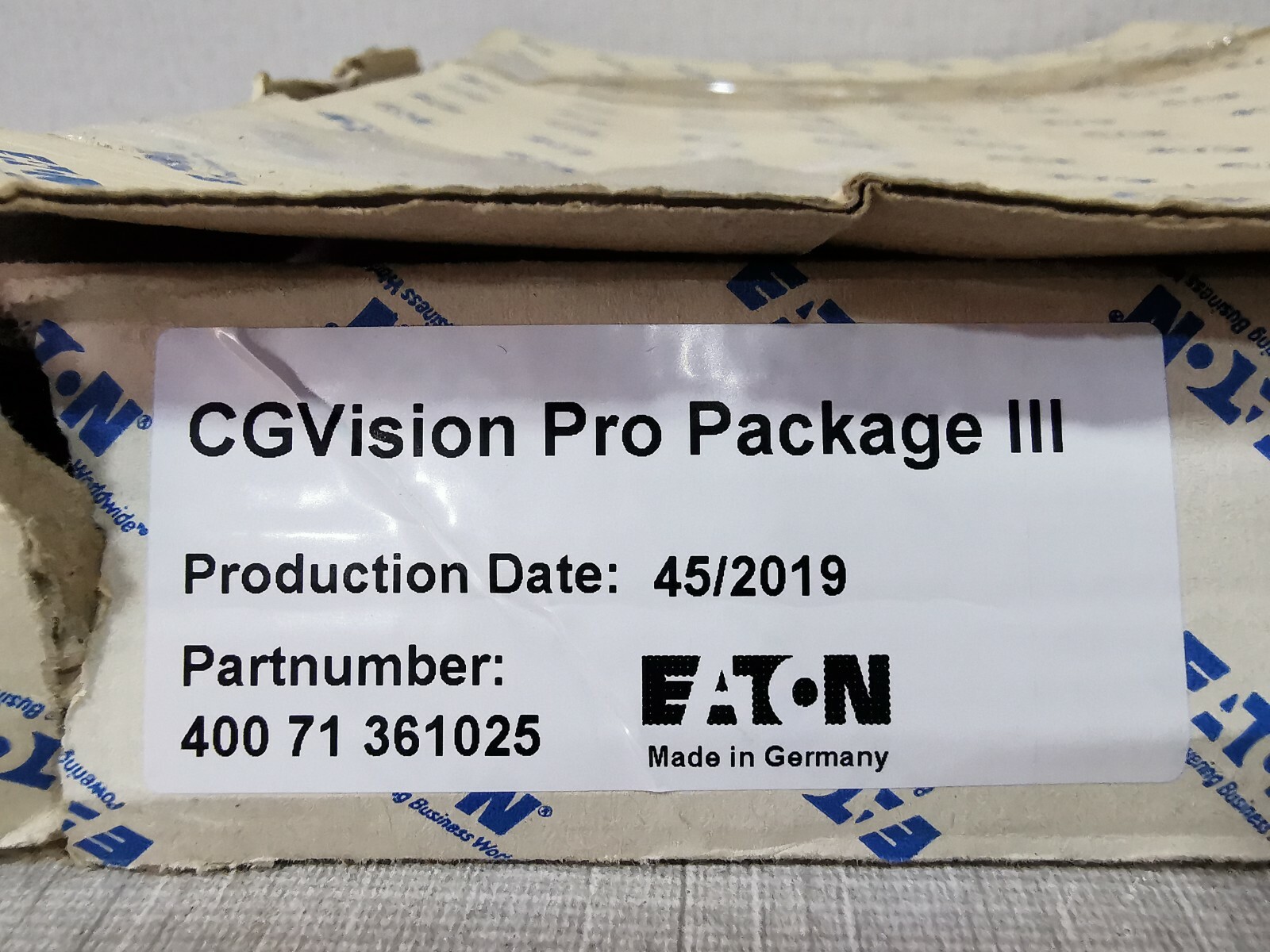 Eaton 400 71 361025 EATON 400 71 361025 PC-Software CGVision V6 KPL 40071360748 V6.40 3