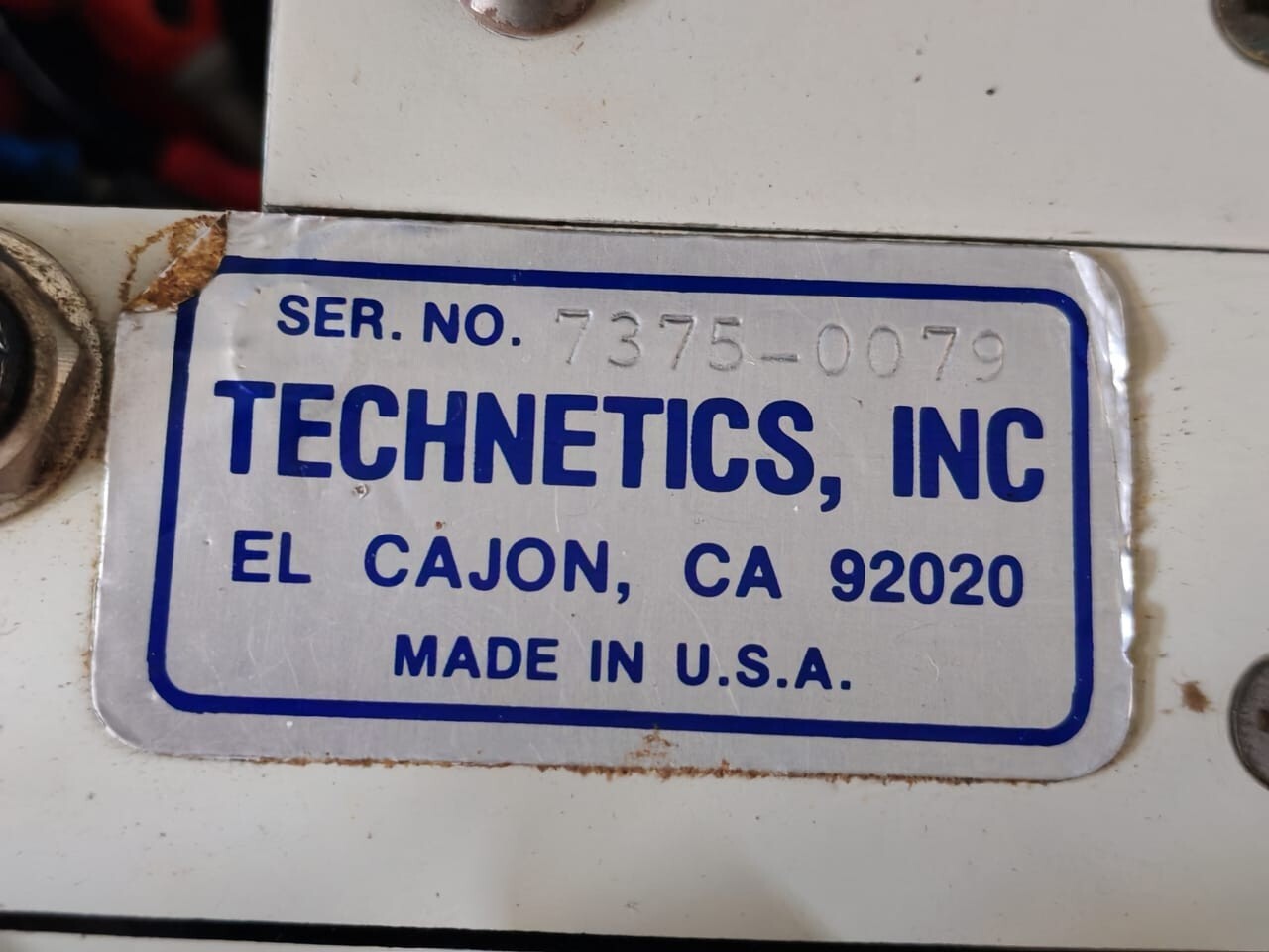 TECHNETICS 993B TECHNETICS 993B TURBINE CONTROL TEST SET 512Hz 100mV - WITH BROKEN LOCK 10