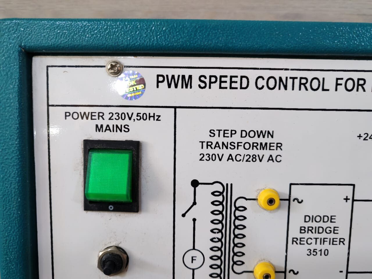PWM AL-E209 PWM SPEED CONTROL FOR DC MOTOR TRAINER AL-E209 230V.50Hz 3