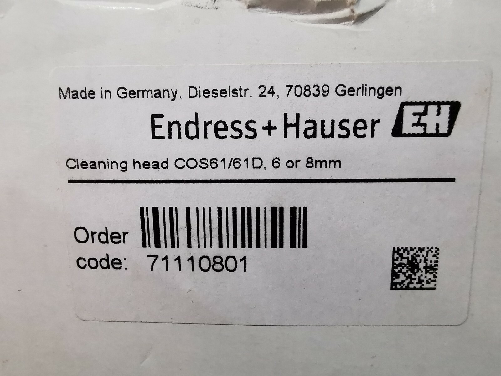 Endress+Hauser 71110801 Endress+Hauser 71110801 Cleaning head COS61/61D 2