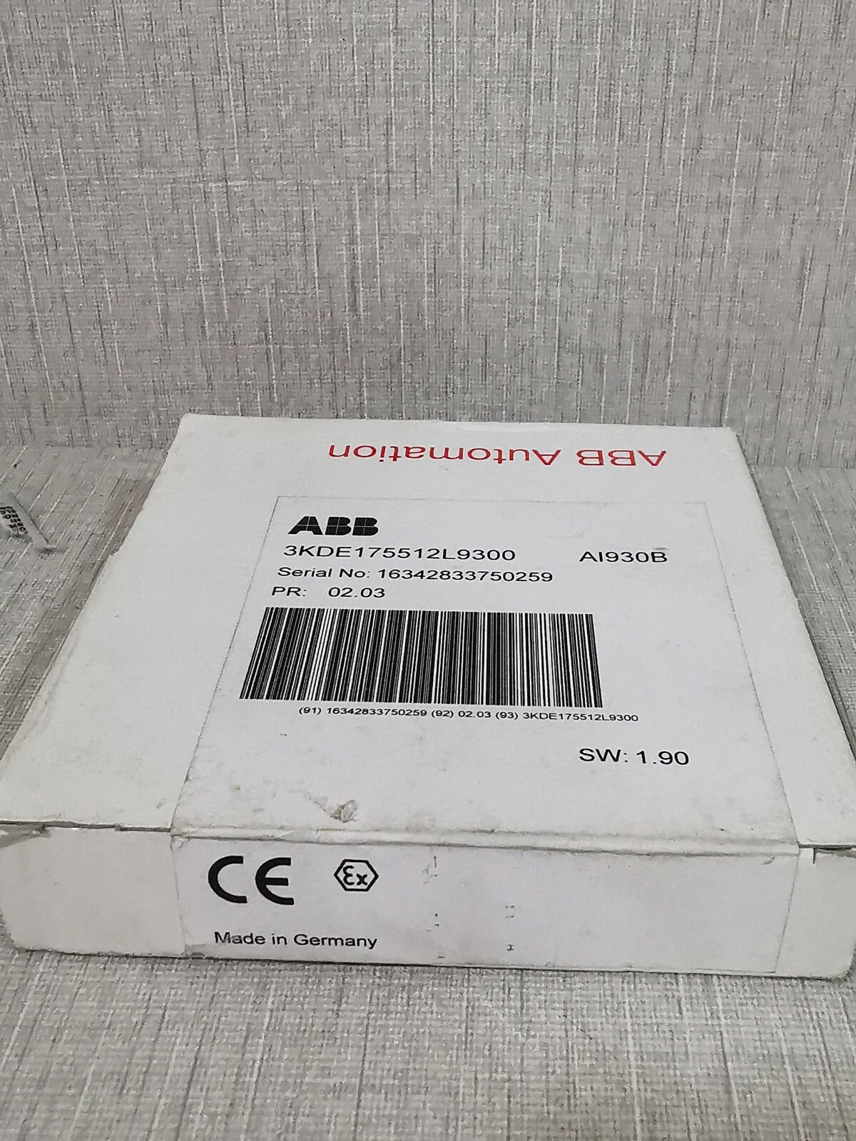 ABB 3KDE1755I2L9300 ABB S900 / AI930B ANALOG INPUT 3KDE1755I2L9300 3