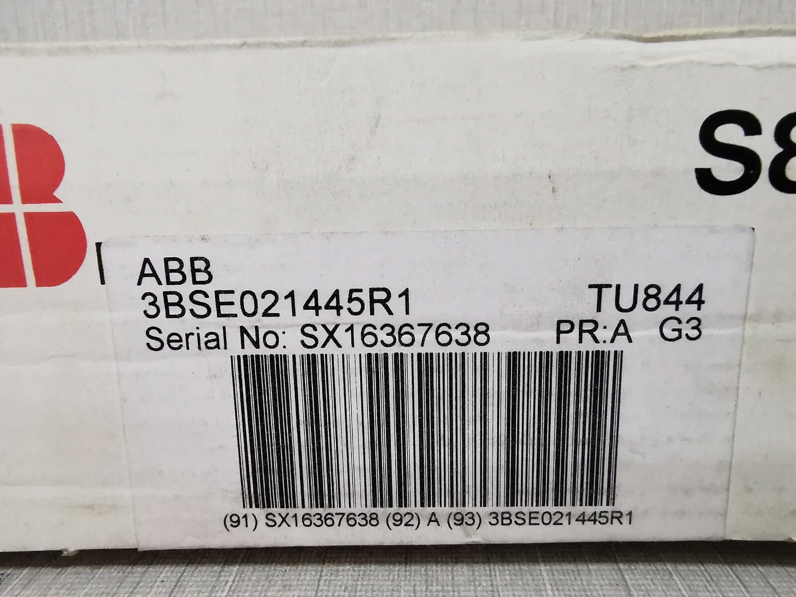 ABB 3BSE021445R1 ABB TU844 MODULE BASE 3BSE021445R1 3