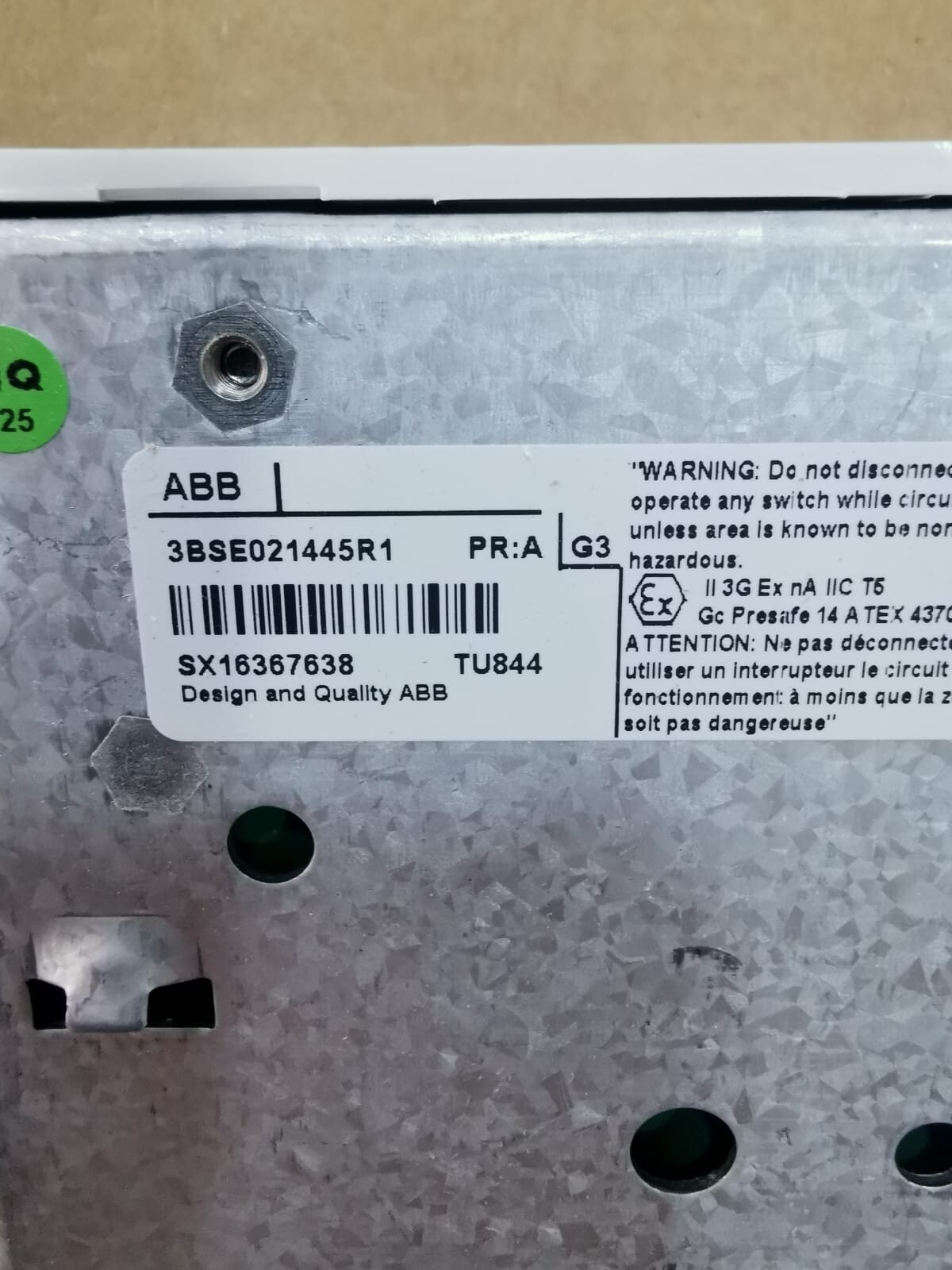 ABB 3BSE021445R1 ABB TU844 MODULE BASE 3BSE021445R1 7