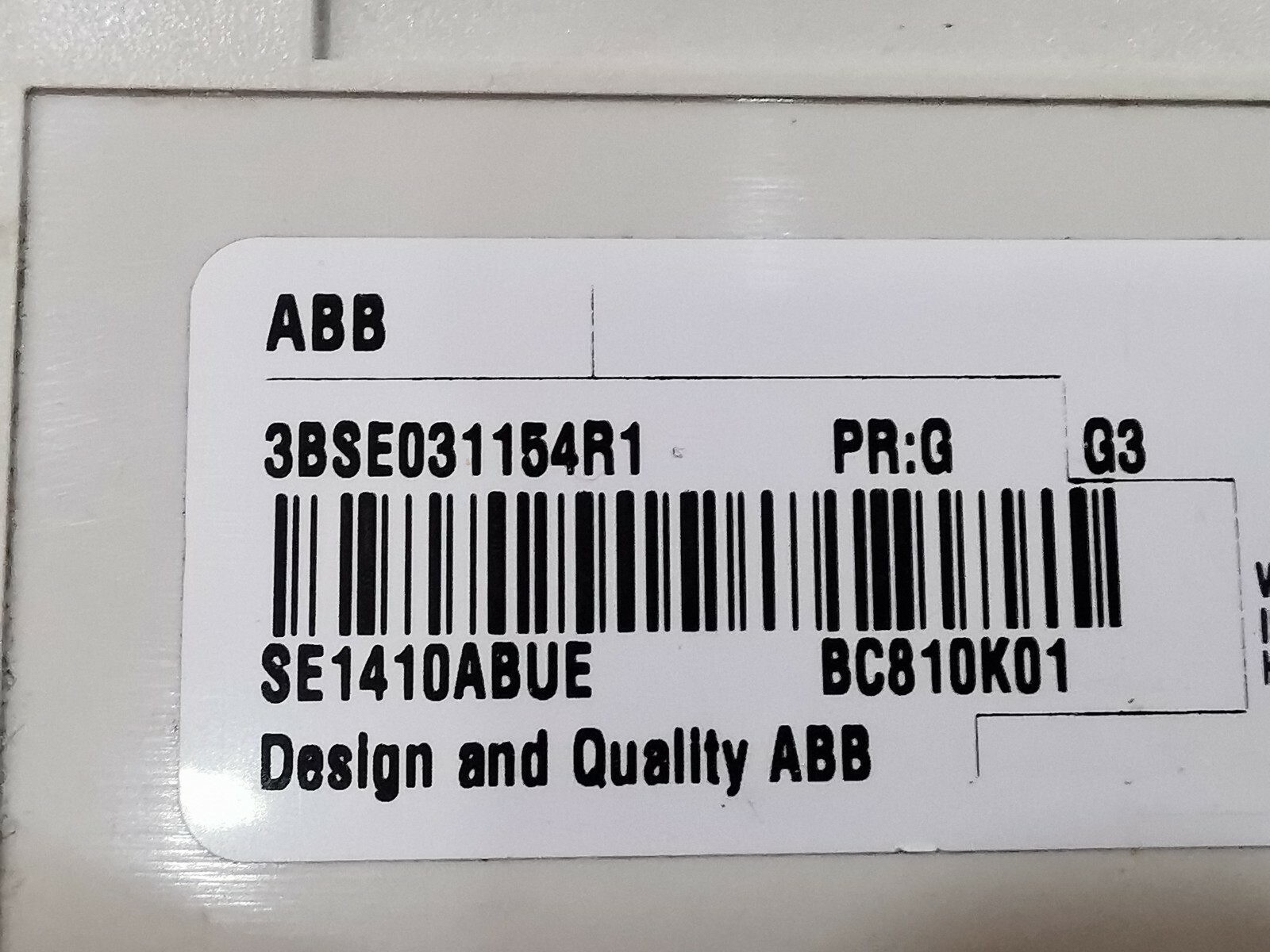 ABB 3BSE031164R1 / BC810K01 ABB BC810 Interconnection Unit 3BSE031154R1 BC810K01 3