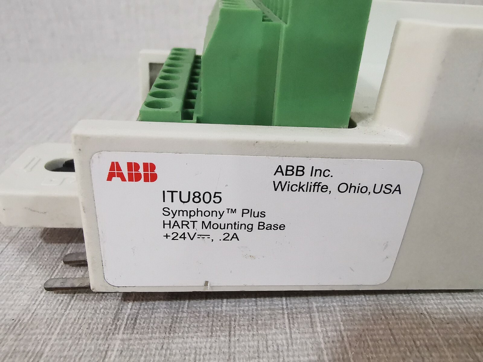ABB ITU805 ABB ITU805 Symphony Plus Hart Mounting Base 2