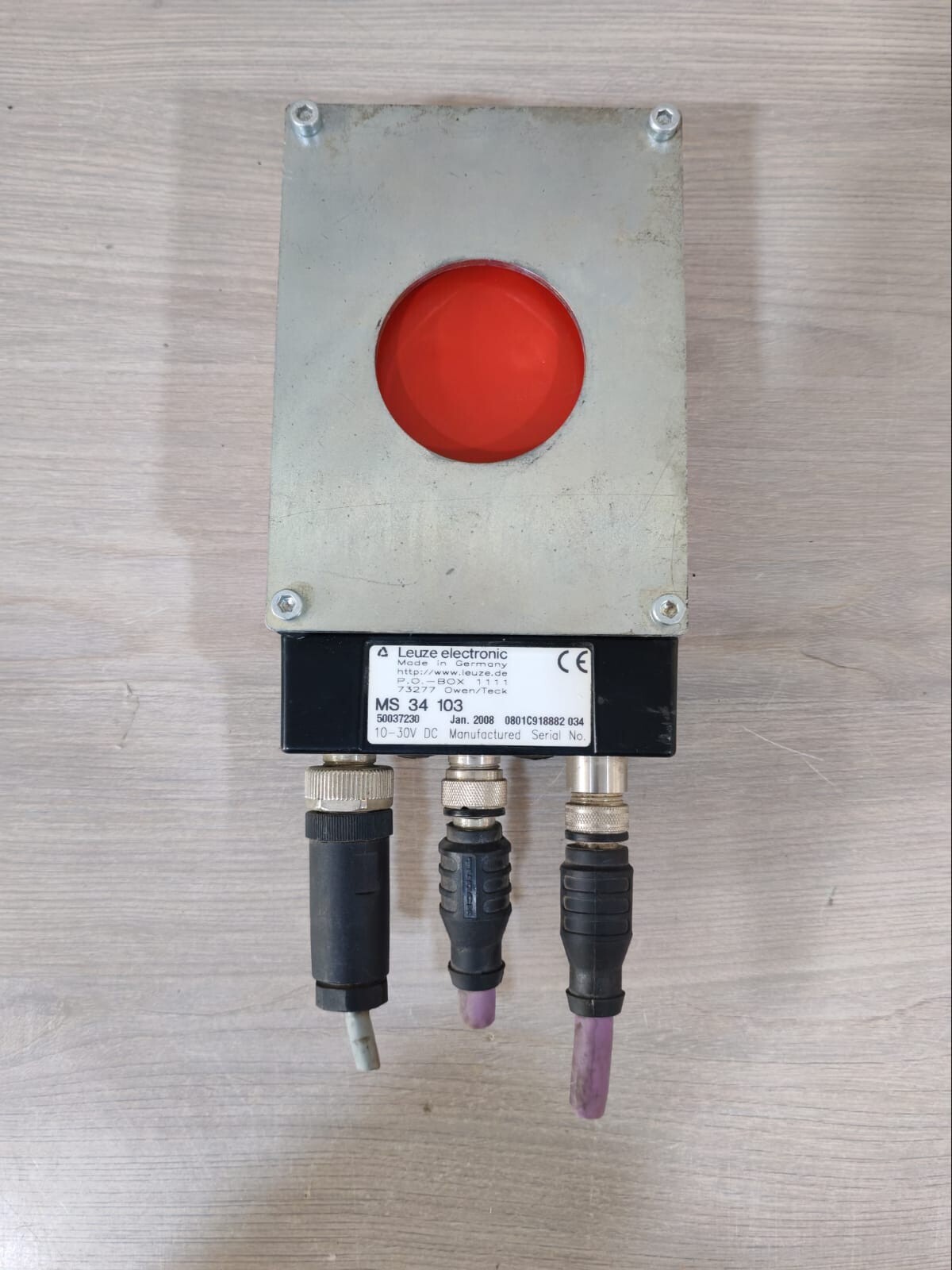 Leuze MS-34-103 LEUZE ELECTRONIC BCL 34 R1 L 100 BARCODE READER WITH MS 34 103 CONNECTOR 4