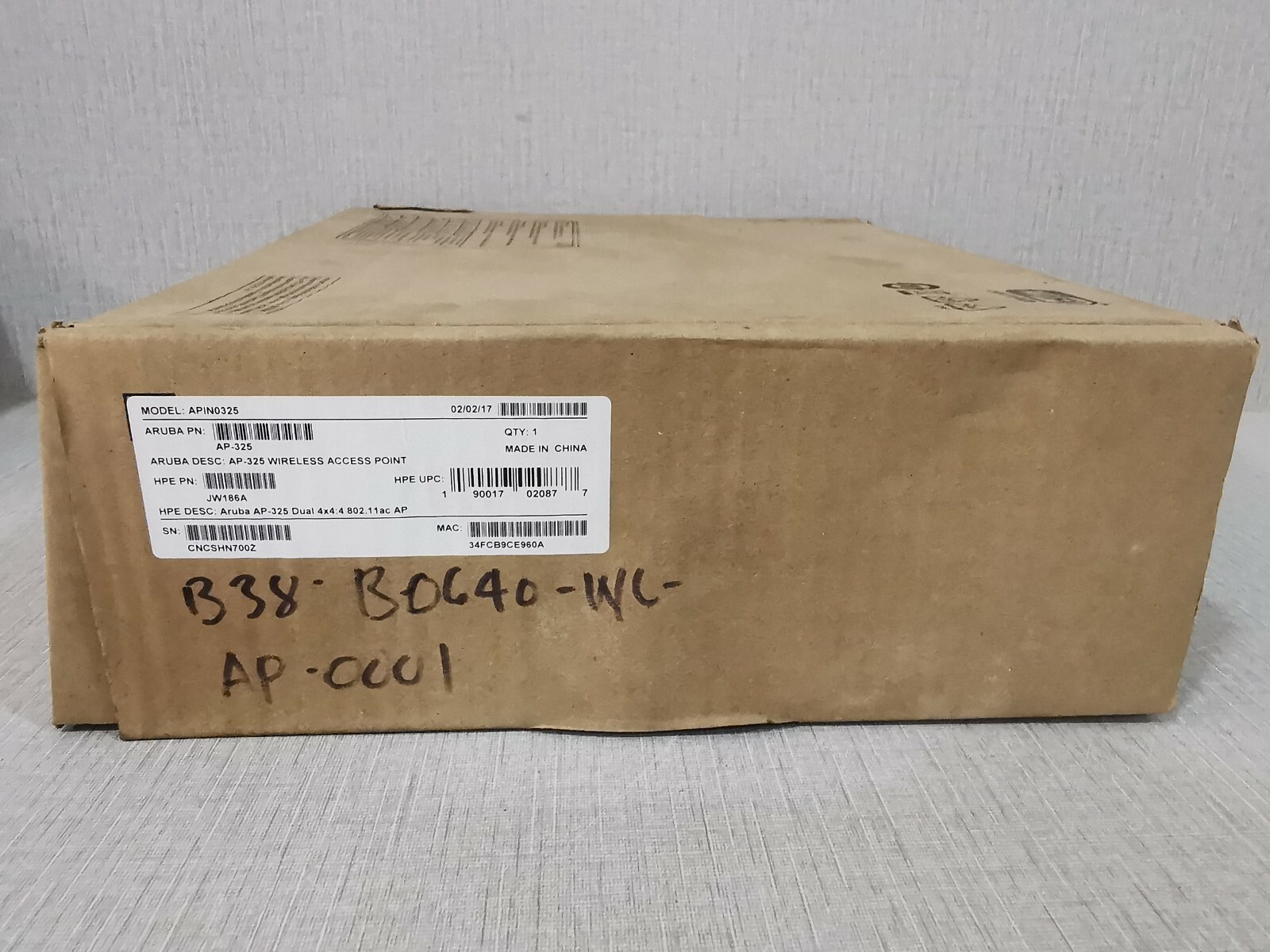 ARUBA NETWORKS APIN0325 ARUBA NETWORKS APIN0325 WIRELESS ACCESS POINT 8