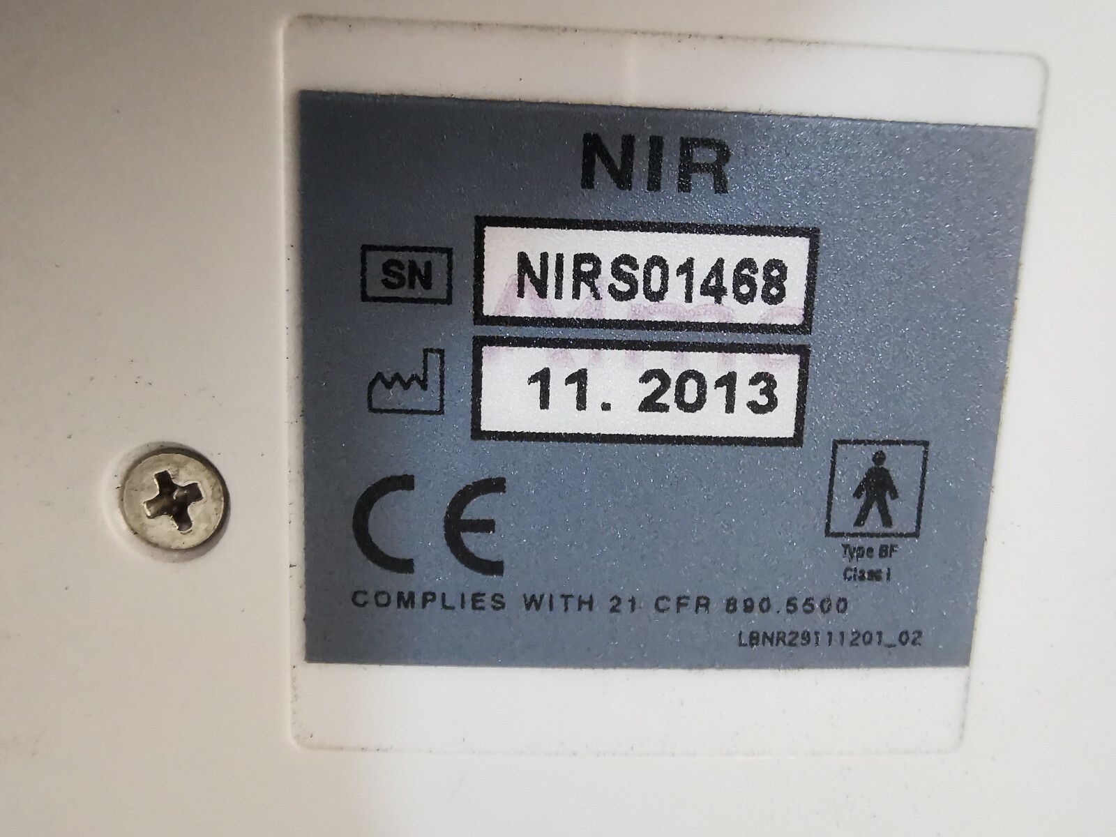 NIR NIRS01468 NIR NIRS01468 LASER TREATMENT HEAD 11.2013 5