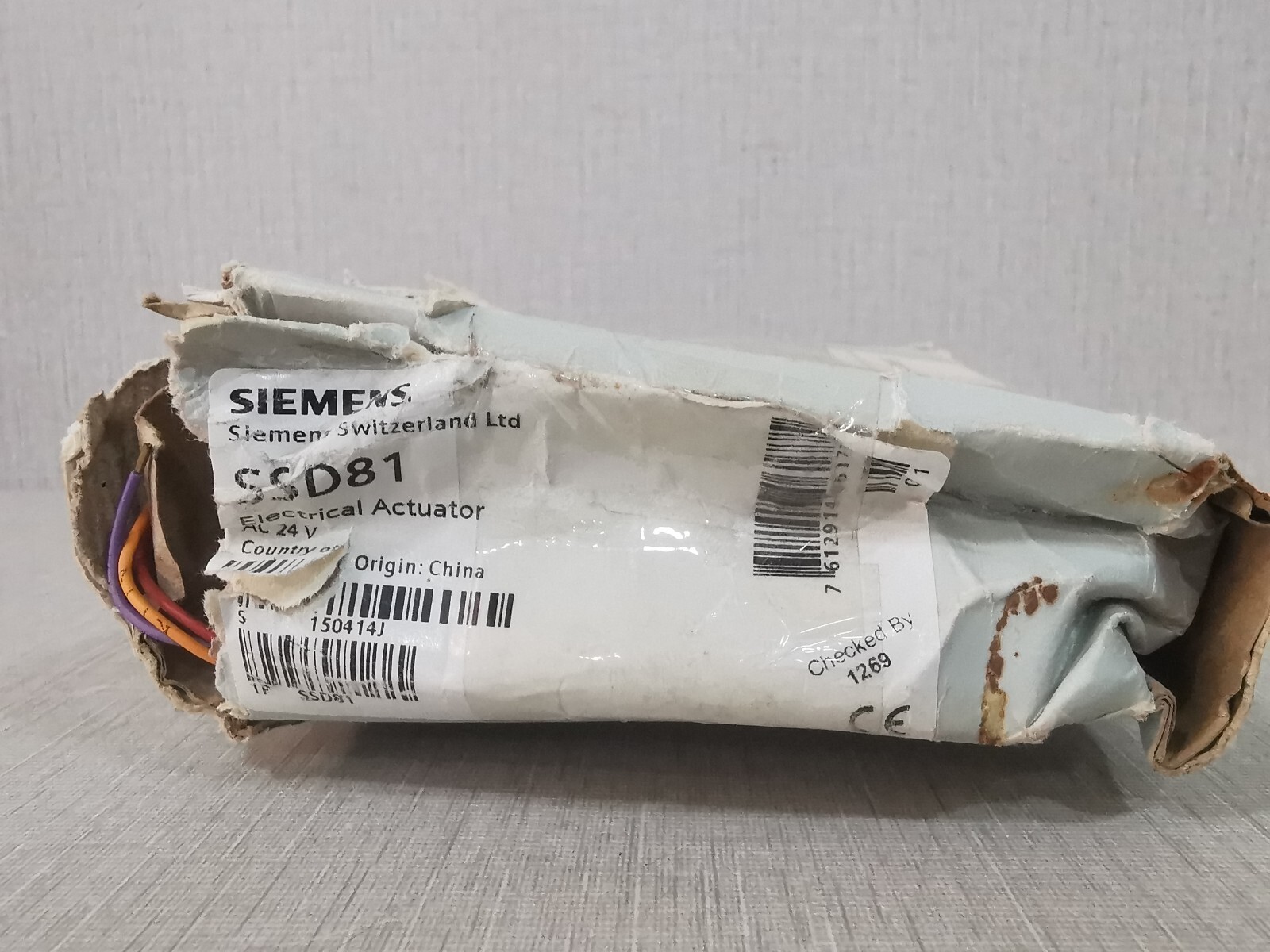 Siemens FHP2B04 / FHP2 / F2H** SIEMENS Acvatix SSD81 Electrical Actuator AC 24V 50/60HZ 8