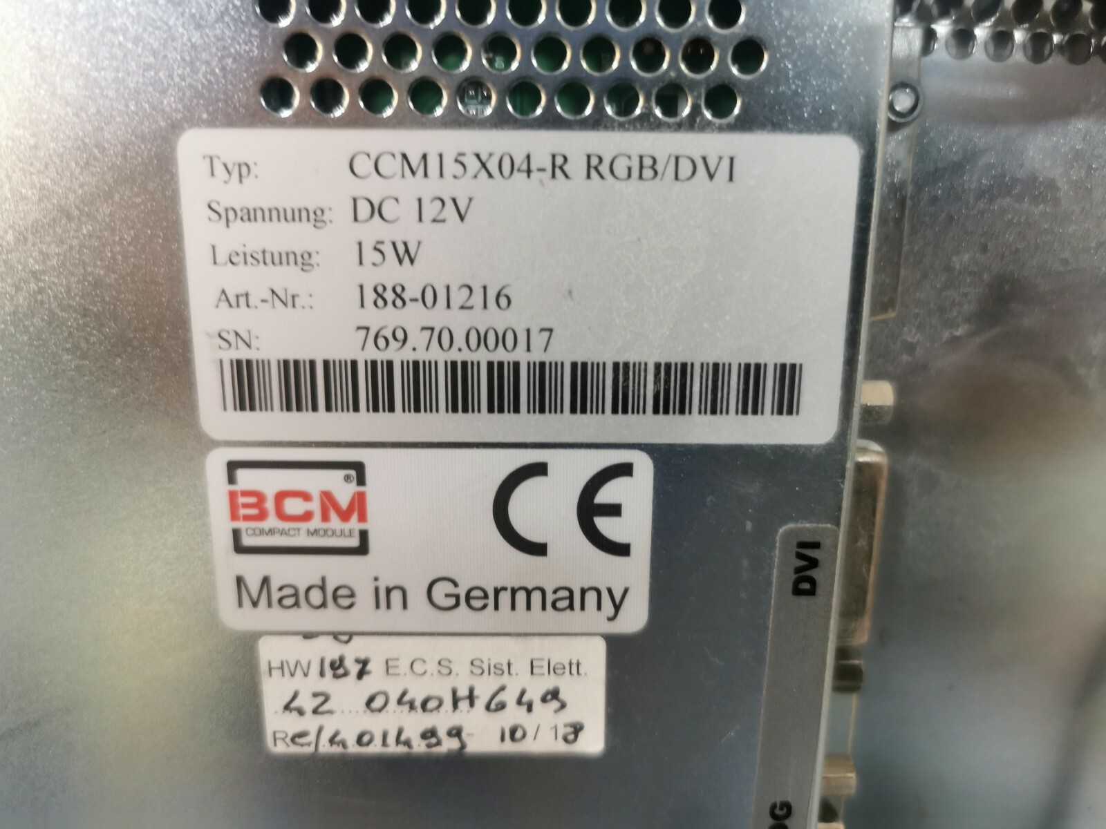 E.C.S CNC2400D / CCM15X04-R RGB/DVI E.C.S CNC2400D / CCM15X04-R RGB/DVI 6