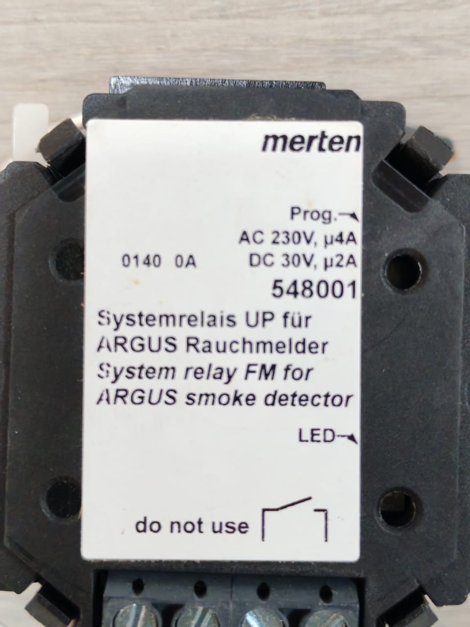 Merten ARGUS-548001 MERTEN ARGUS 548001 RELAY SYSTEM 5
