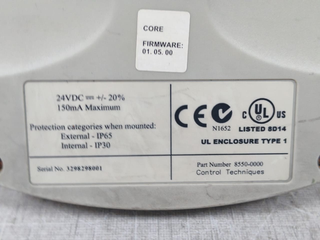 Control Techniques 8550-0000 CONTROL TECHNIQUES 8550-0000 POWER SUPPLY 24VDC 8