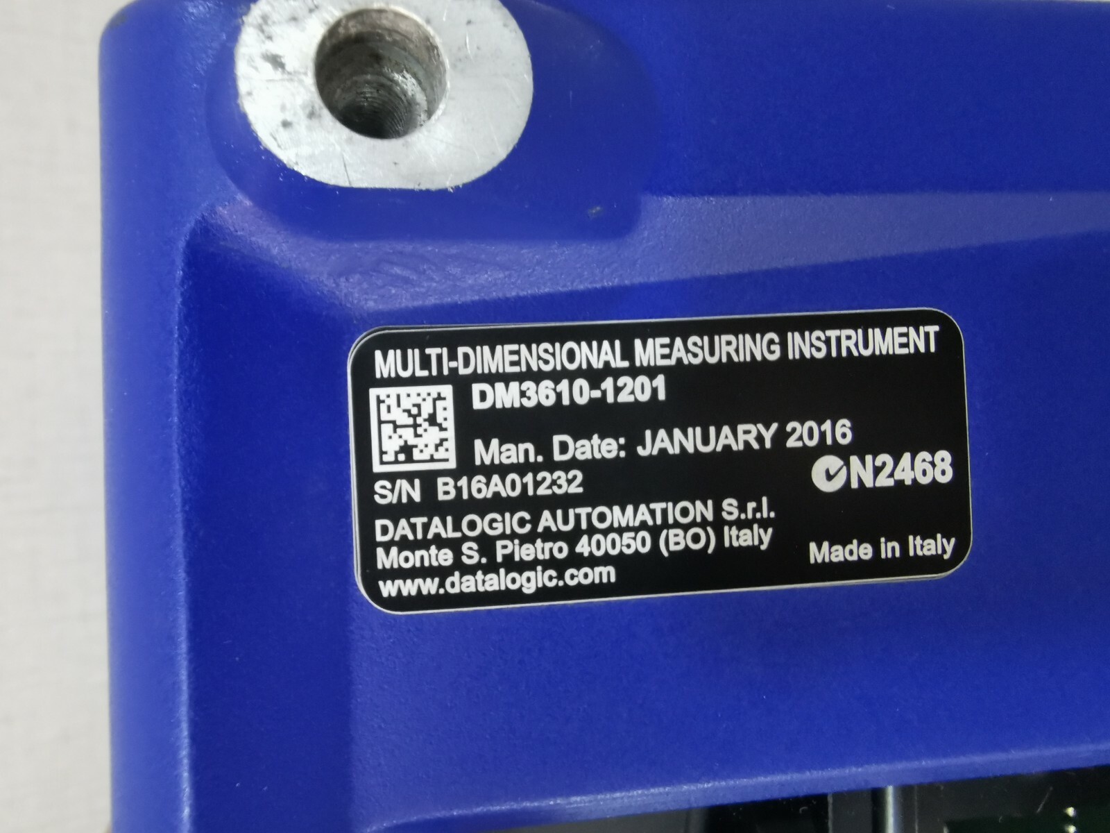 Datalogic DM3610-1201 DATALOGIC DM3610-1201 MULTI-DIMENSIONAL MEASURING INSTRUMENT 7
