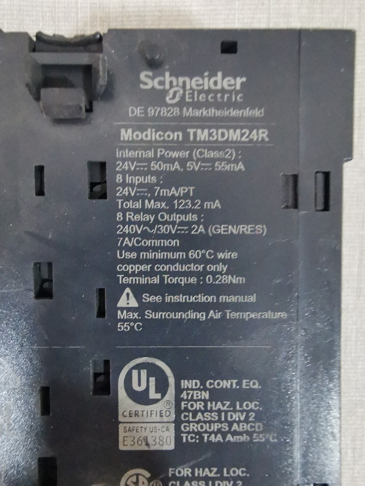 Schneider Electric TM3DM24R SCHNEIDER ELECTRIC TM3DM24R MODULE 5