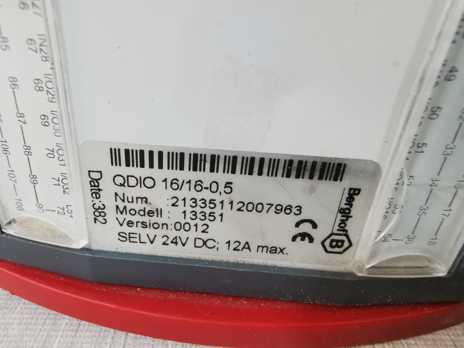 Berghof QDIO 16/16-0 5 Berghof CANtrol 13351 Module QDIO 16/16-0 5 2