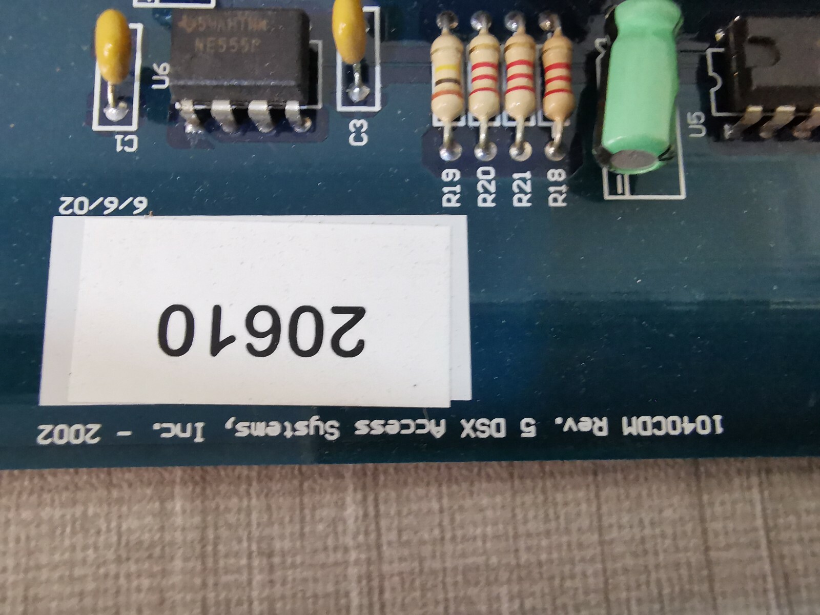 DSX DSX-1040CDM DSX DSX-1040CDM Access Control Unit Subassembly 5