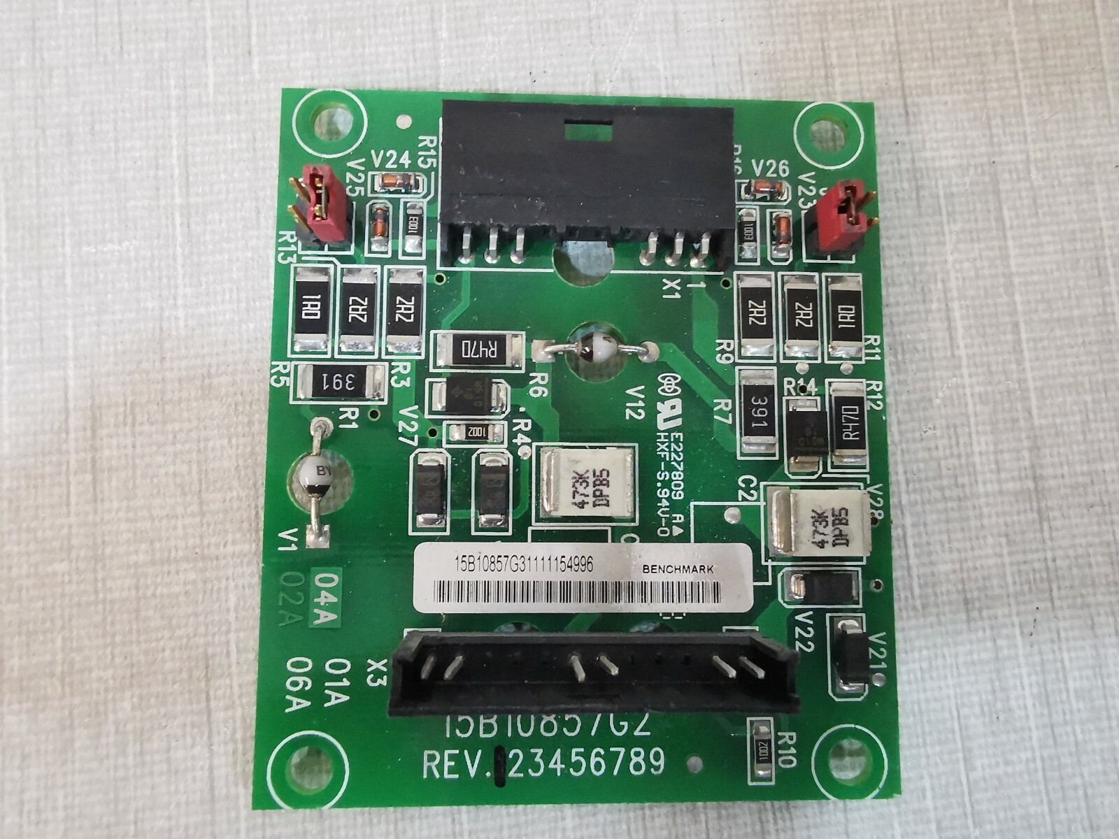 BENCHMARK 15B10857G2 REV. 1 CONTROL BOARD