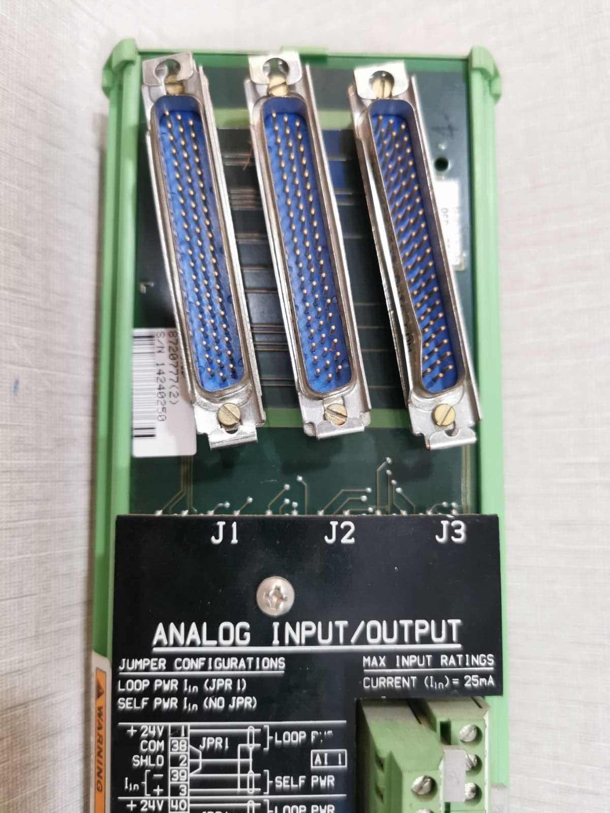 Woodward 5501-372 REV B WOODWARD 5501-372 REV B HIGH DENSITY ANALOG I/O TRIPLEX MODULE 3