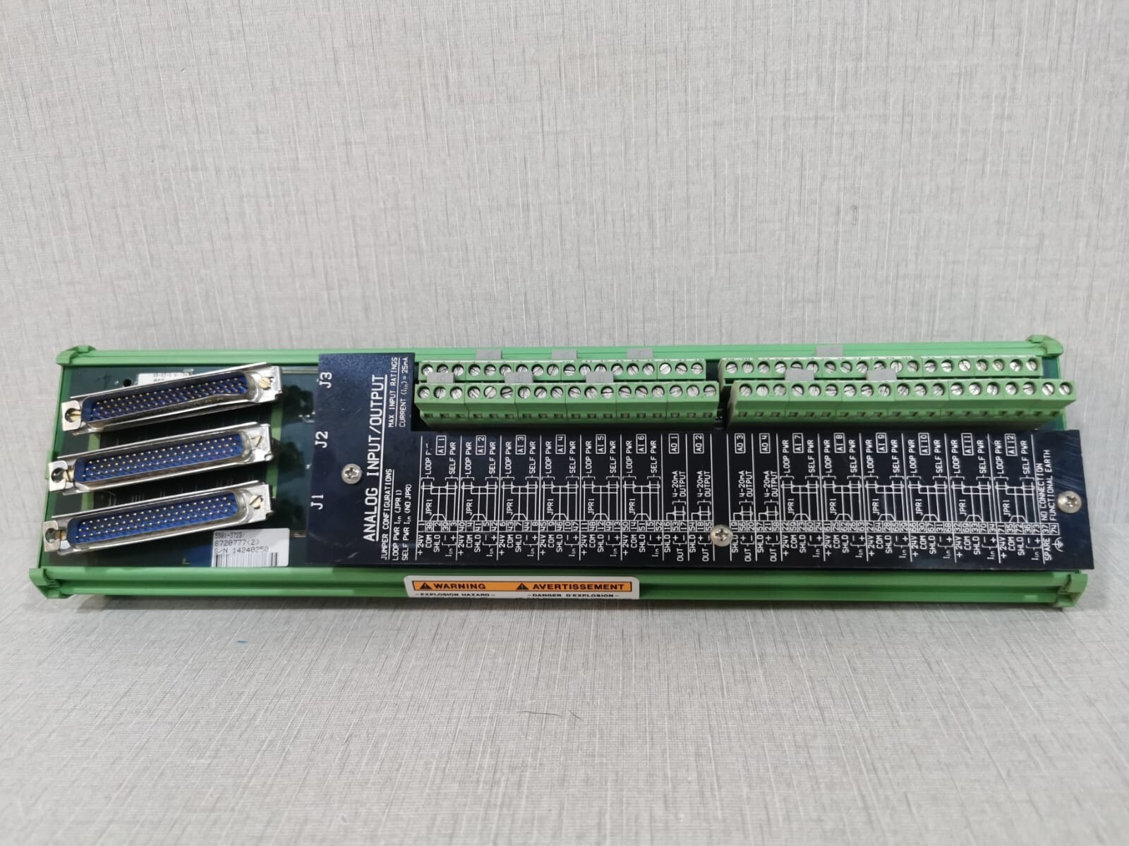 Woodward 5501-372 REV B WOODWARD 5501-372 REV B HIGH DENSITY ANALOG I/O TRIPLEX MODULE 6