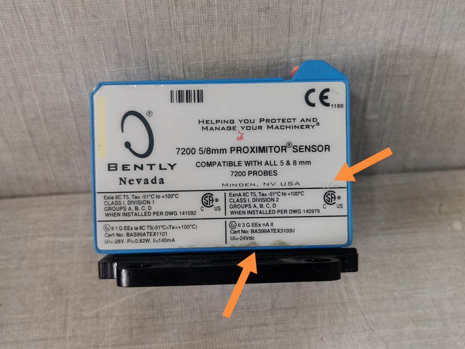 Bently Nevada 18745-XX / 7200 Bently Nevada 18745-XX / 7200 5/8mm Proximitor Sensor 147213-06 10