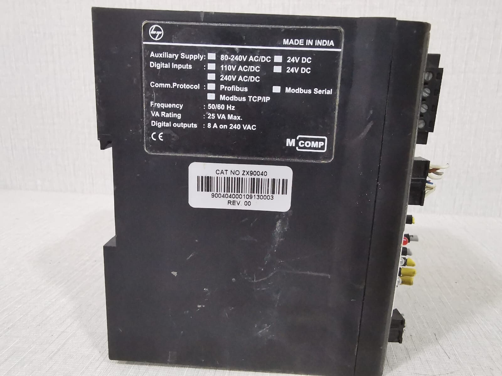 MCOMP ZX90040 MCOMP ZX90040 INTELLIGENT MOTOR CONTROL MONITORING AND PROTECTION RELAY 4