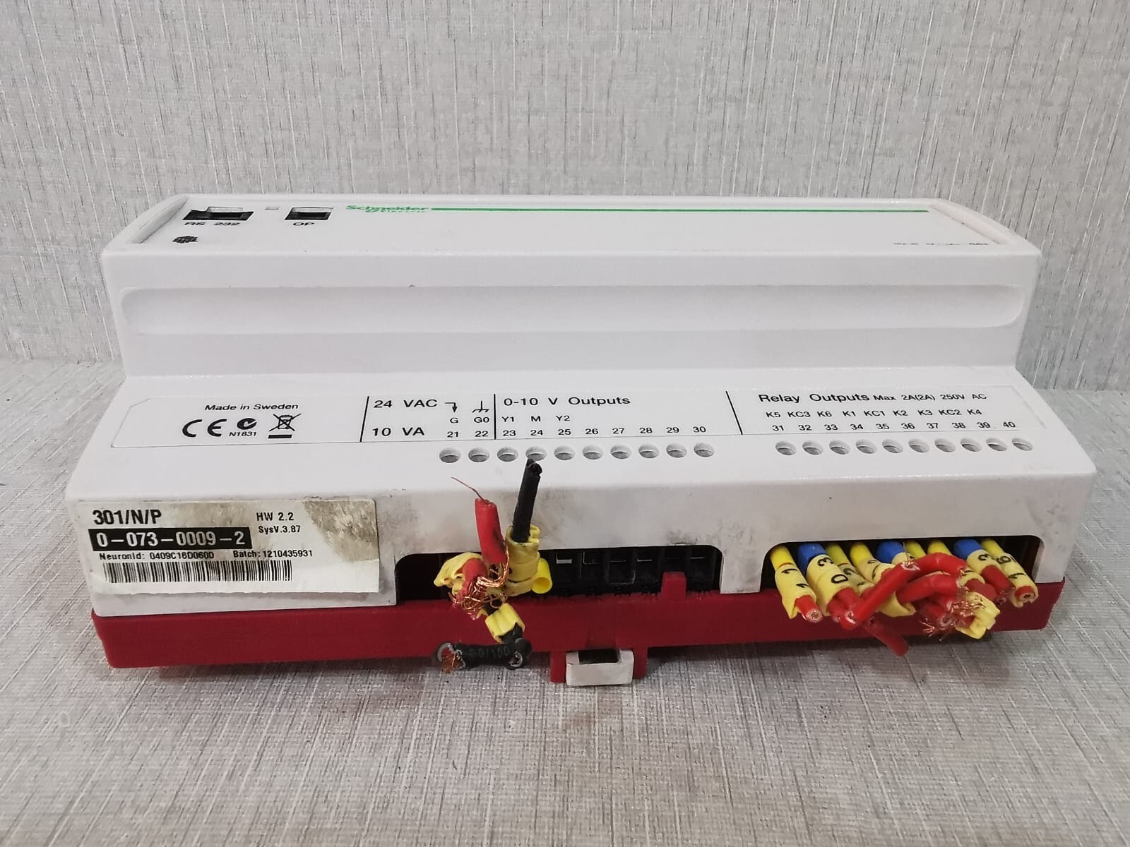 Schneider Electric TAC Xenta 301 Schneider Electric TAC Xenta 301 Programmable Controller 3
