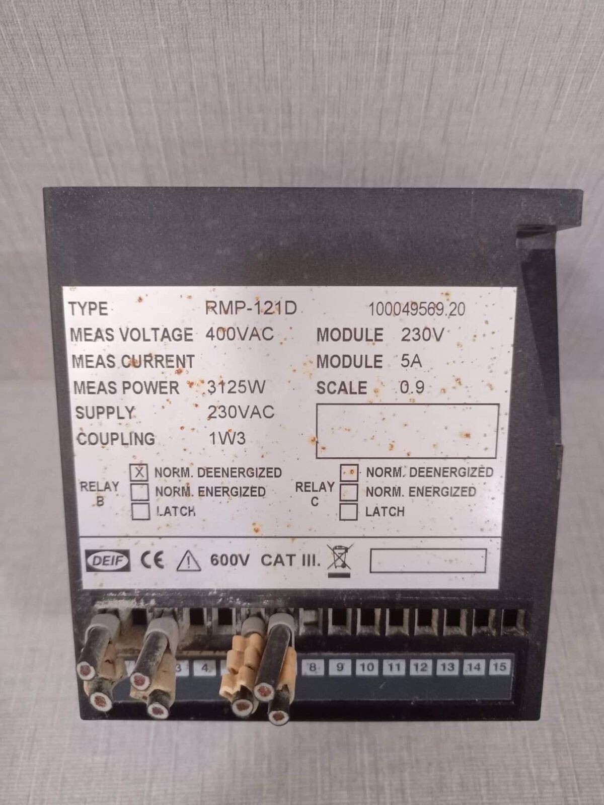DEIF RMP-121D DEIF RMP-121D REVERSE POWER RELAY 3