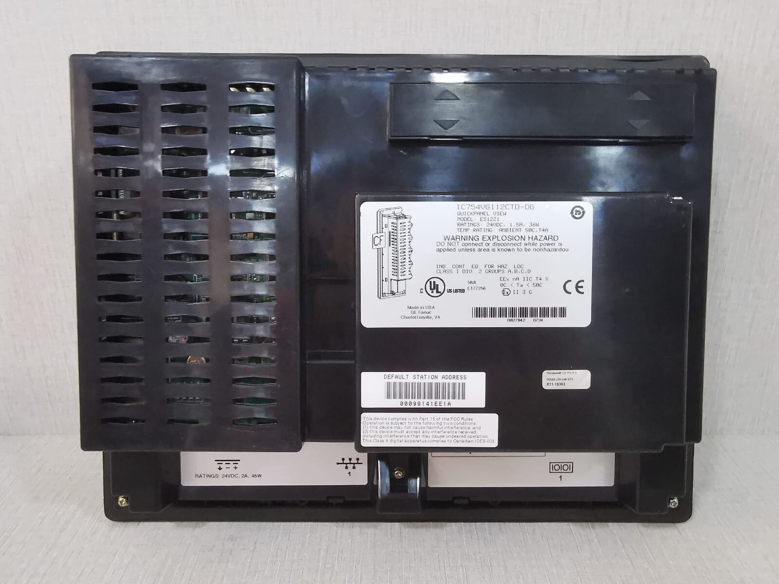 GE IC754VGI12CTD-DG GE FANUC IC754VGI12CTD-DG Quick Panel View ES1221 Need change Screen 2