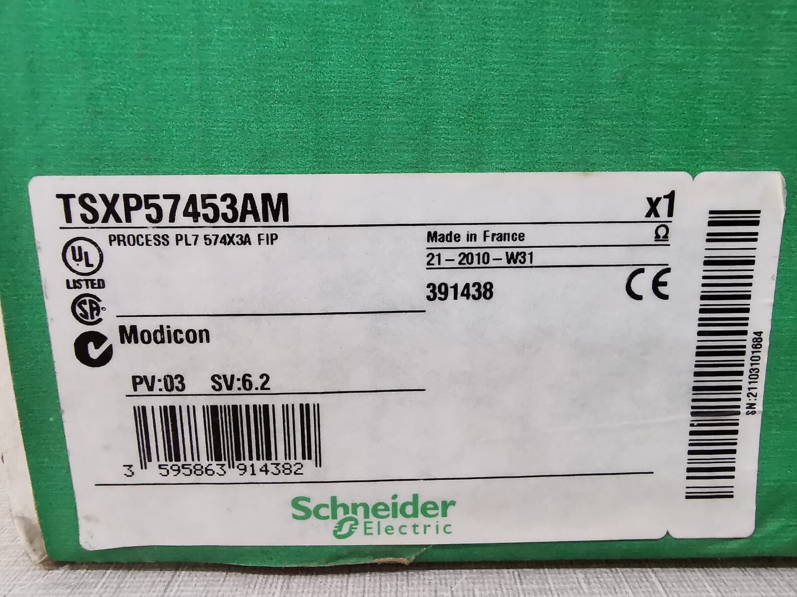 Schneider Electric P57453AM Schneider Electric TSX P57453AM Processor Module TSX P57453A 6
