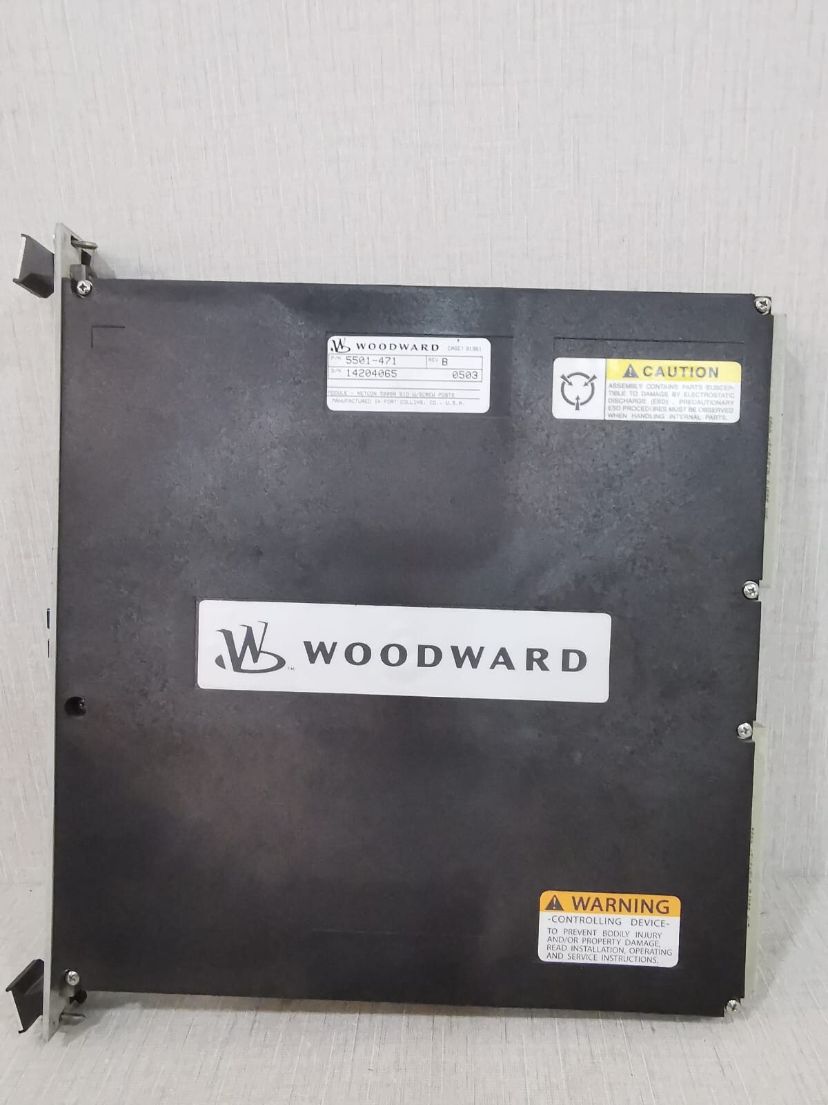 Woodward 5501-471 WOODWARD 5501-471 REV B NETCON 5000B SIO W/SCREW POSTS 4