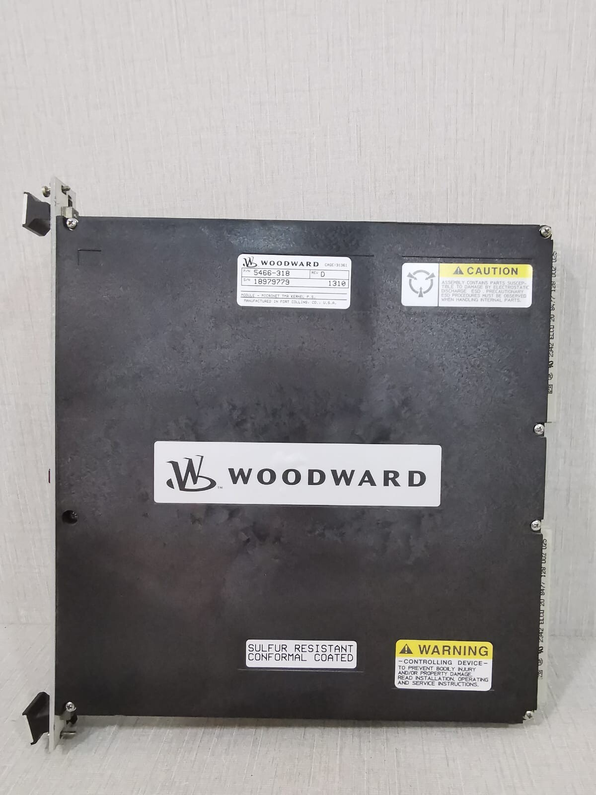 Woodward 5466-318 WOODWARD 5466-318 REV D MICRONET TMR KERNEL P.S 3