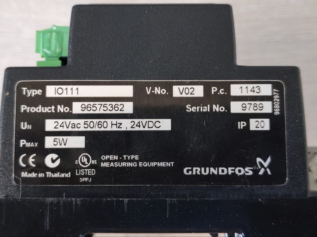 Grundfos 96575362 V02 Grundfos IO111 96575362 V02 Control Unit 2