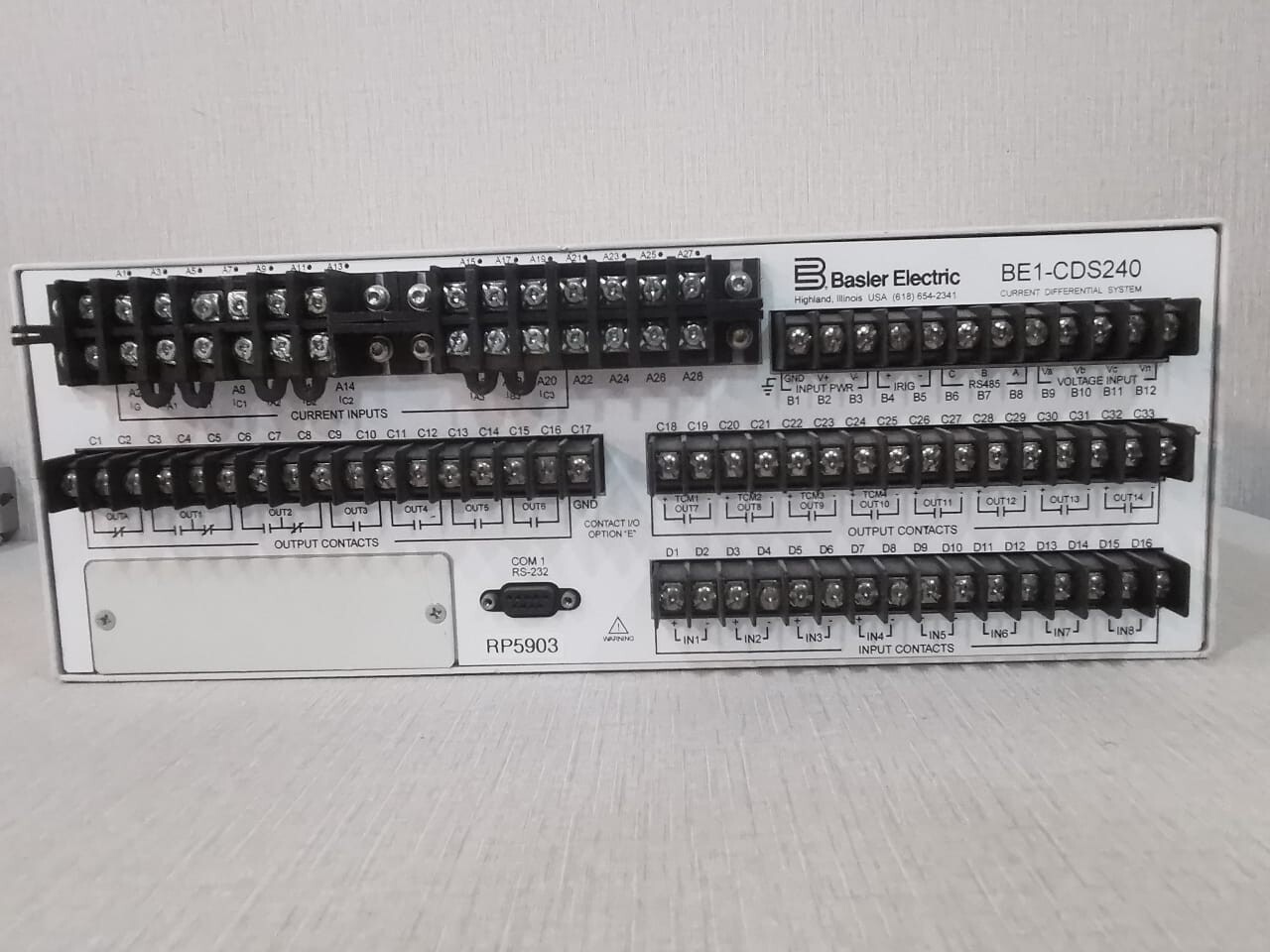 Basler BE1-CDS240 Basler BE1-CDS240 CURRENT DIFFERENTIAL SYSTEM 24Vdc 4