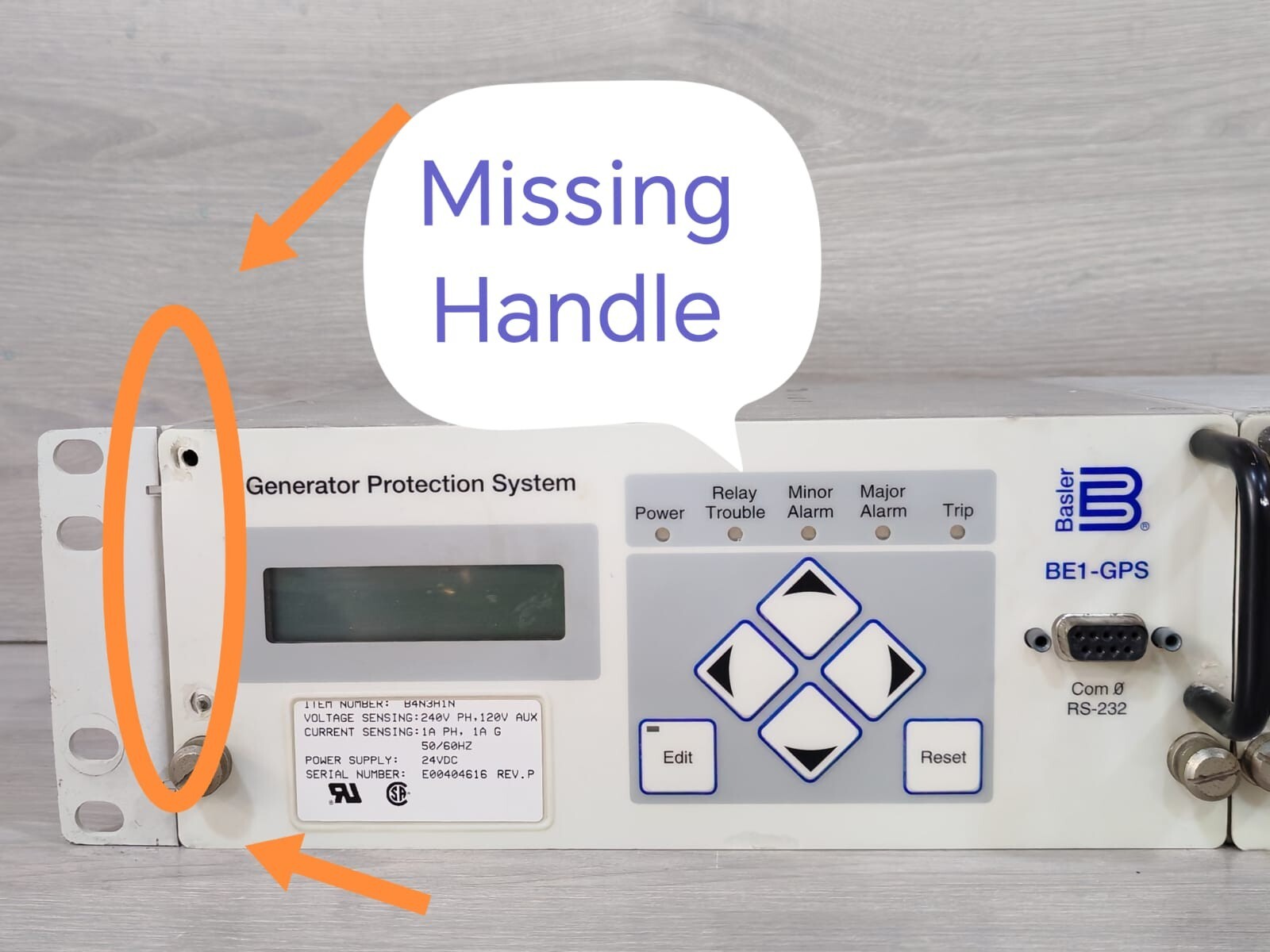 Basler BE1-851 & BE!-GPS Basler BE1-851 Over Current Relay with BE1-GPS Generator Protection Relay 3