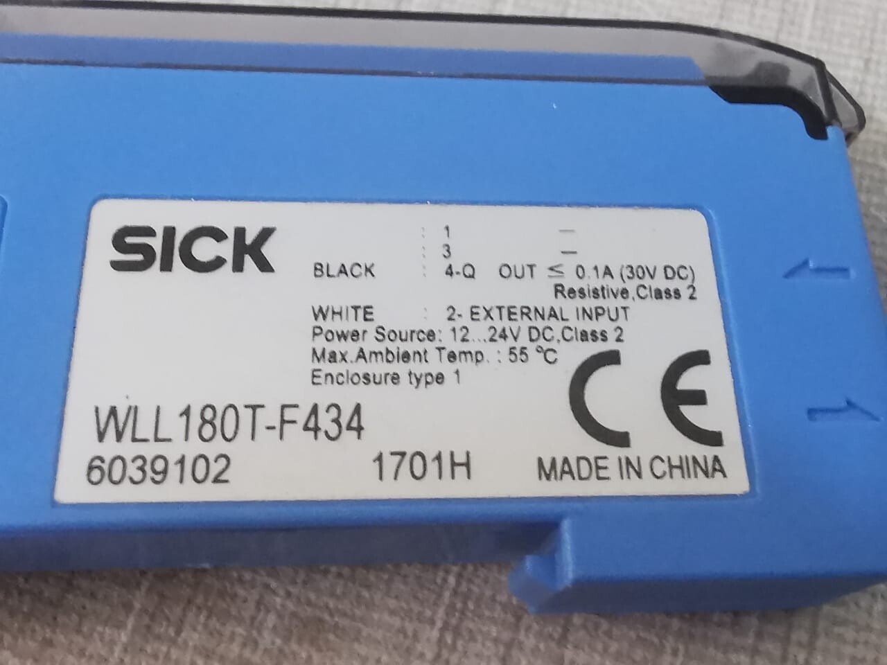 SICK 6039102 Sick WLL 180T-F434 Optic Sensor 6039102 2