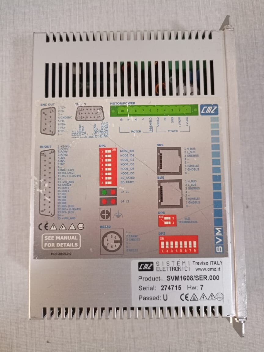 CMZ SVM1608 CMZ SVM1608/SER.000 SERVO DRIVE 3