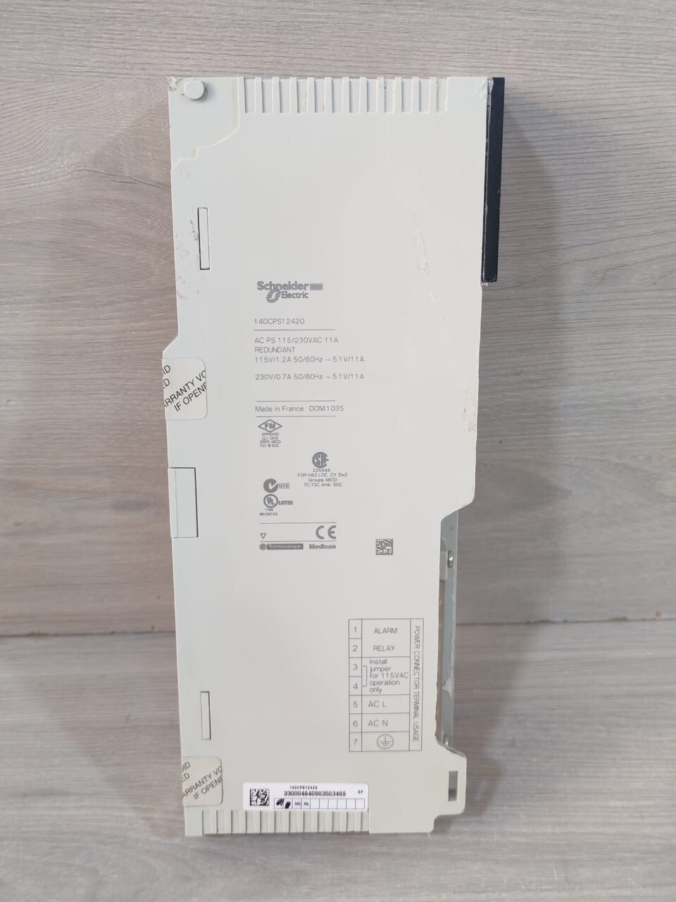 Schneider Electric 140 CPS 124 20 Schneider Electric 140 CPS 124 20 Power Supply PV.06 RL.03- WITHOUT COVER 6