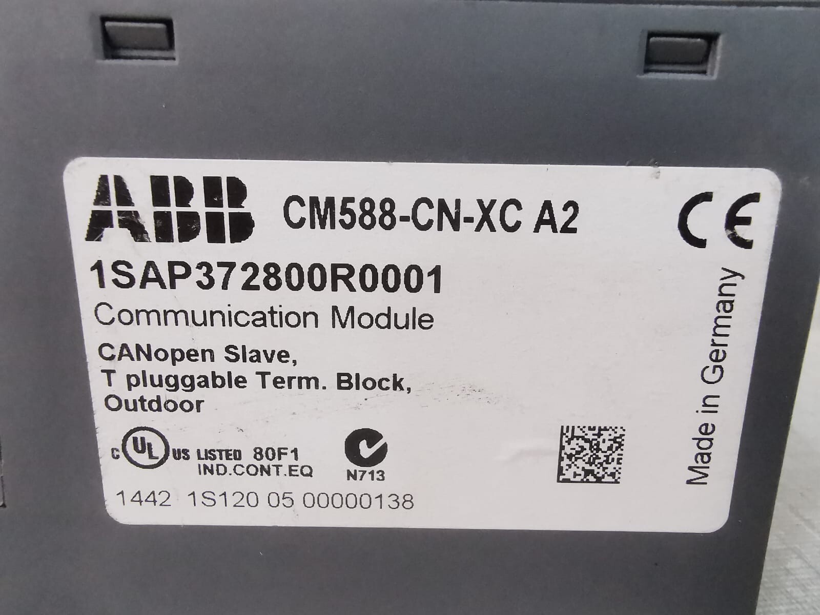 ABB 1SAP372800R0001 ABB CM588-CN-XC A6 Communication Module 1SAP372800R0001 3