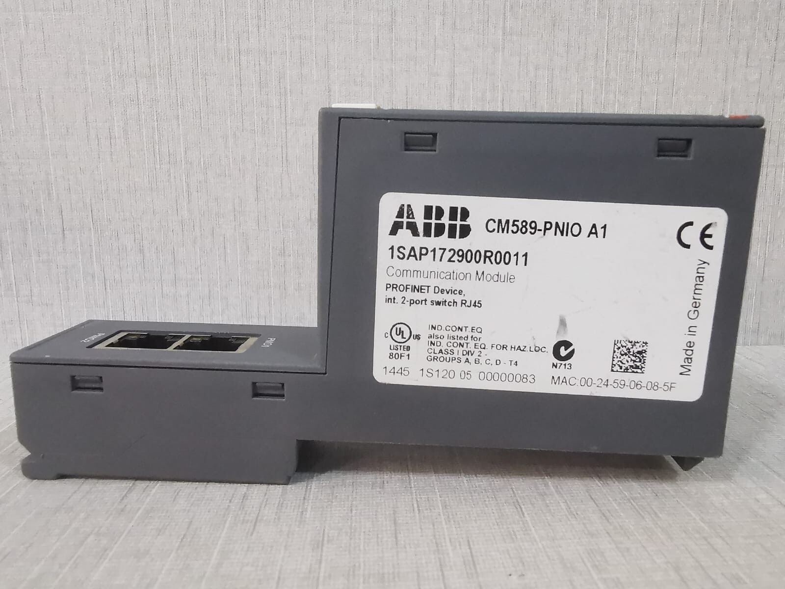 ABB 1SAP172900R0011 ABB CM589-PNIO A1 Communication Module 1SAP172900R0011 3