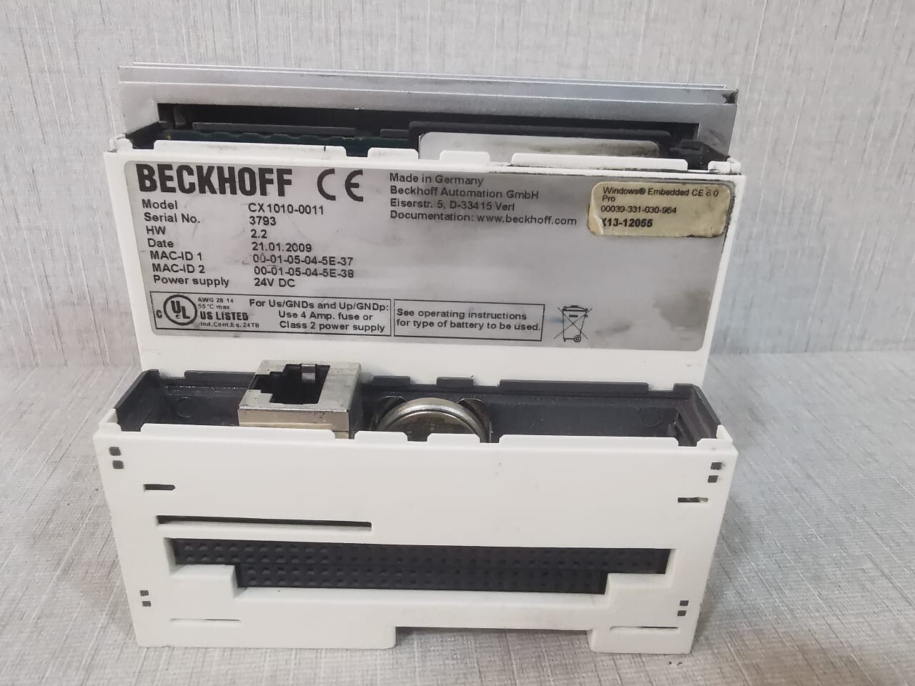 Beckhoff CX1010-0011 BECKHOFF CX1010-0011 MODULE 3